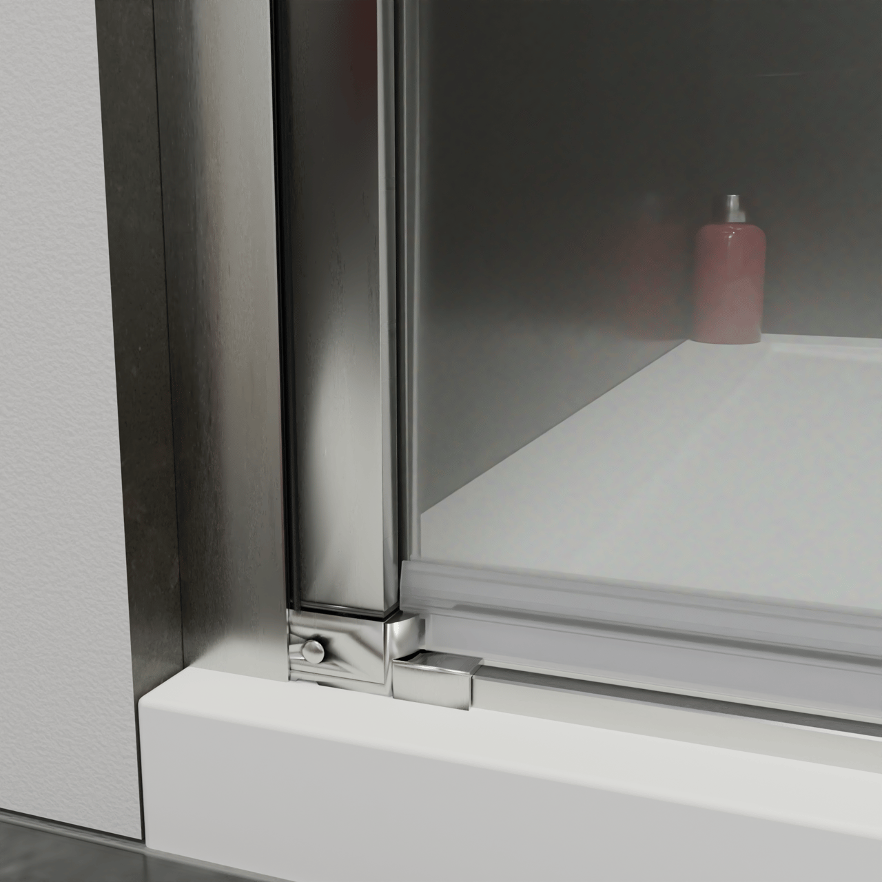 Luca Varess Kuresa douche draaideur 90 x 200 cm helder glas glanzend chroom profiel