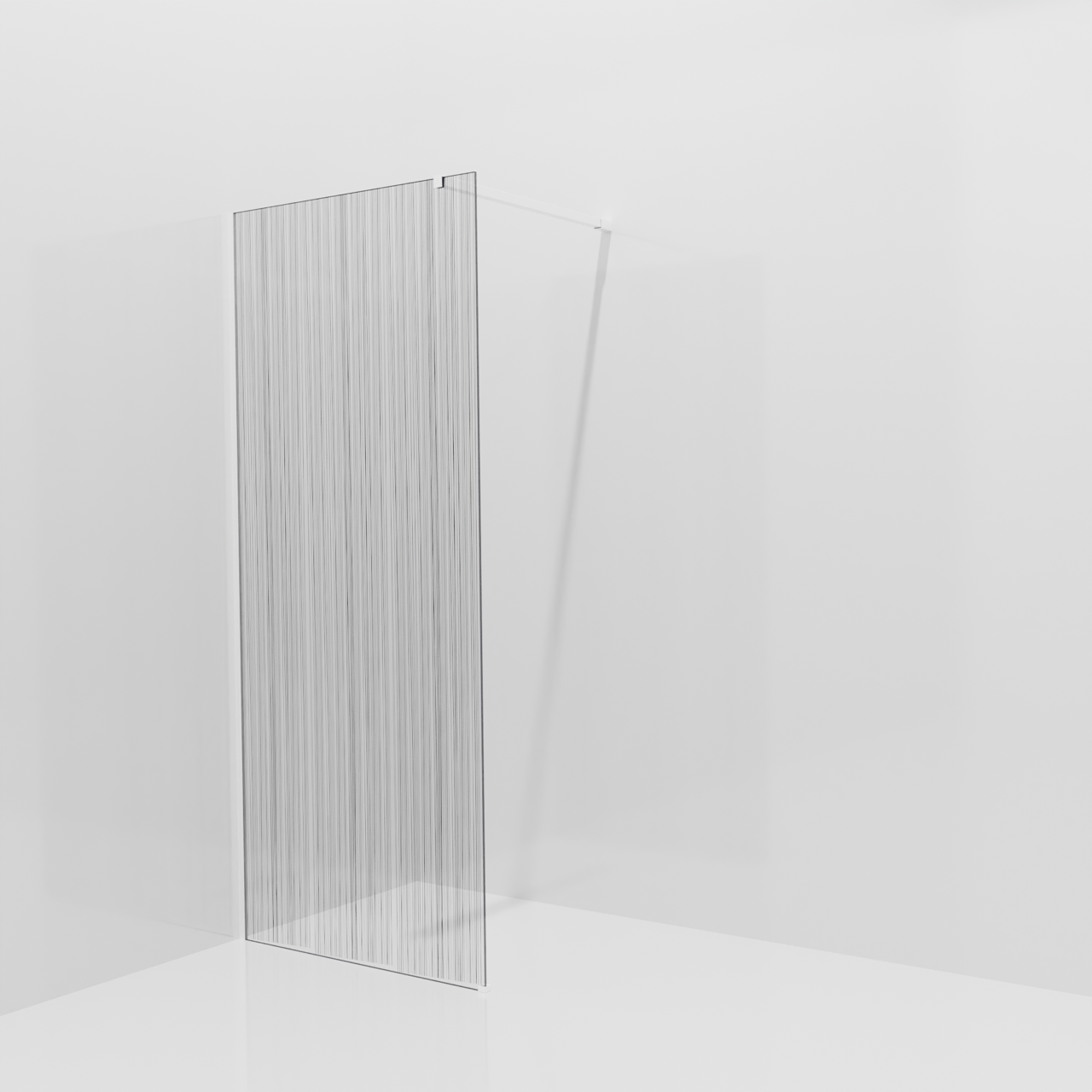 Balmani Modular Walk-In Dusche: 90 x 200 cm, Mikado, inklusive Coating, Profil Weiß matt