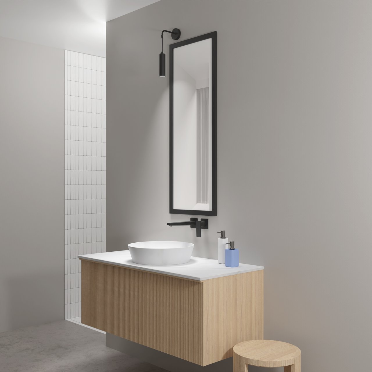 Balmani Tubo LED luminaire 15 cm noir