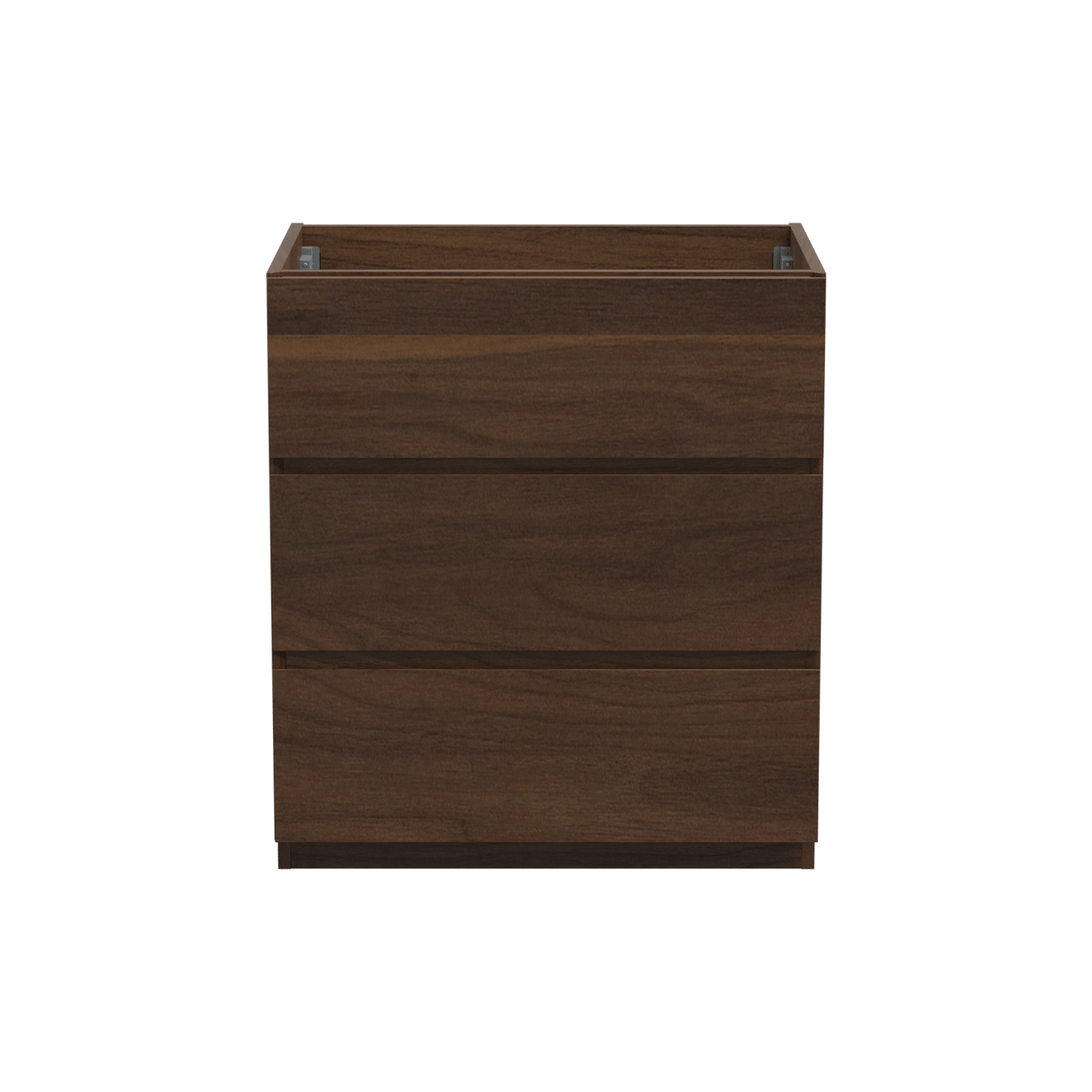 Storke Edge meuble sous-vasque a poser 75 x 52 cm noyer 3 tiroirs