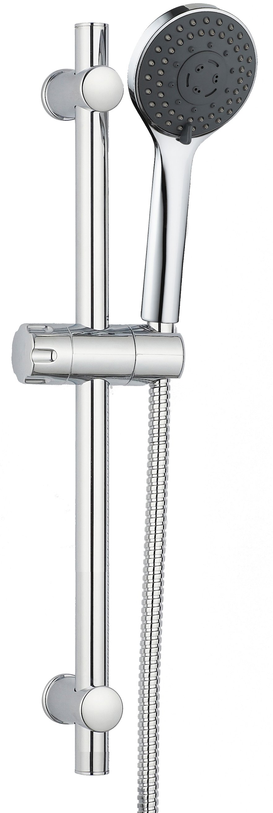 Linie Sunny barre de douche 75 cm avec douchette 9,5 cm 3 fonctions chrome brillant