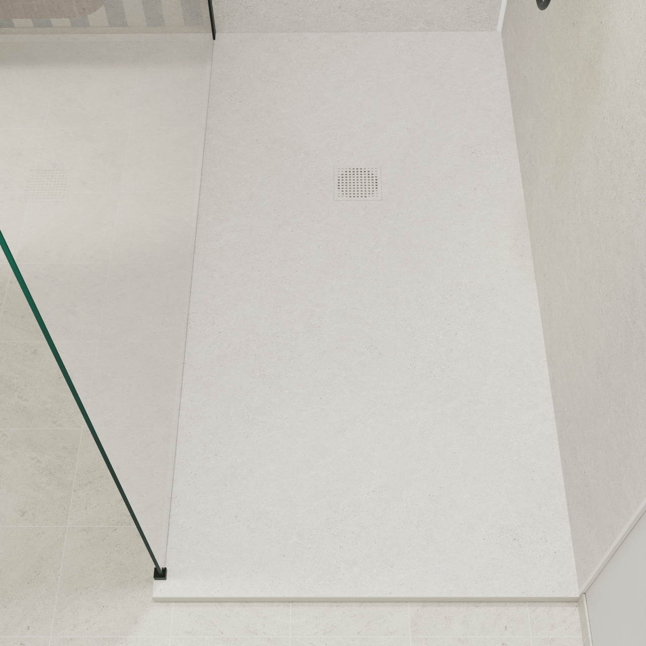 Luca Varess Suite Duschwanne 180 x 90 cm Marmorkomposit Dizzy Light