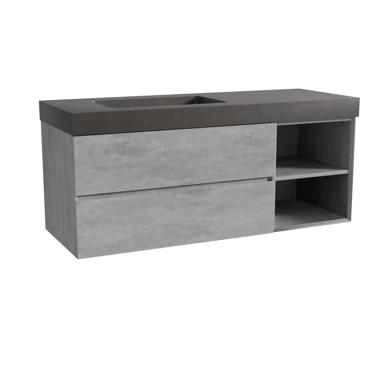 Storke Edge Badmöbel Set mit Scuro High Waschtisch