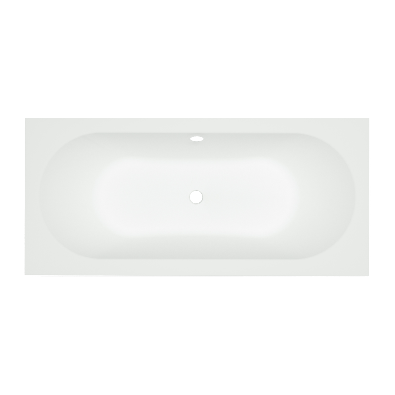 Luca Varess Snello baignoire encastrable duo 180 x 80 cm acrylique blanc mat