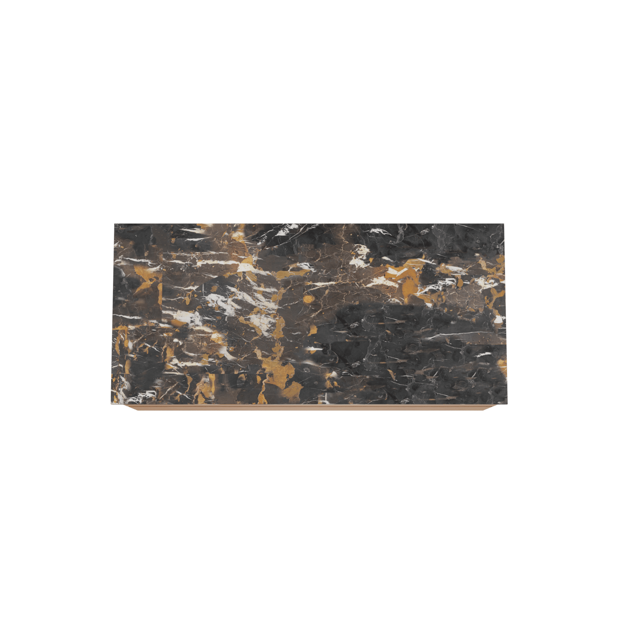 Balmani Mitra zwevend badkamermeubel 120 x 55 cm teak met Stretto enkel tablet in marmer portoro gold