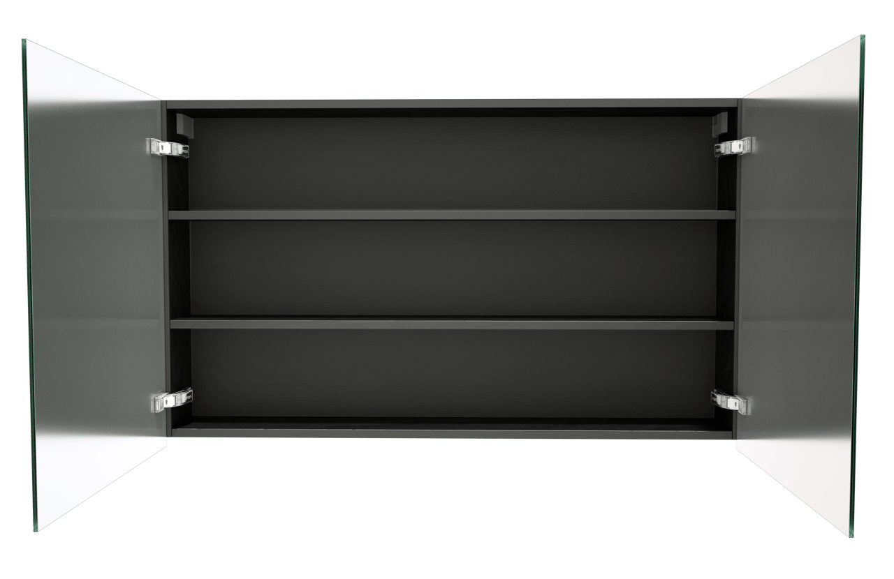 Balmani Lucida spiegelkast 120 x 72 cm zwarte eik