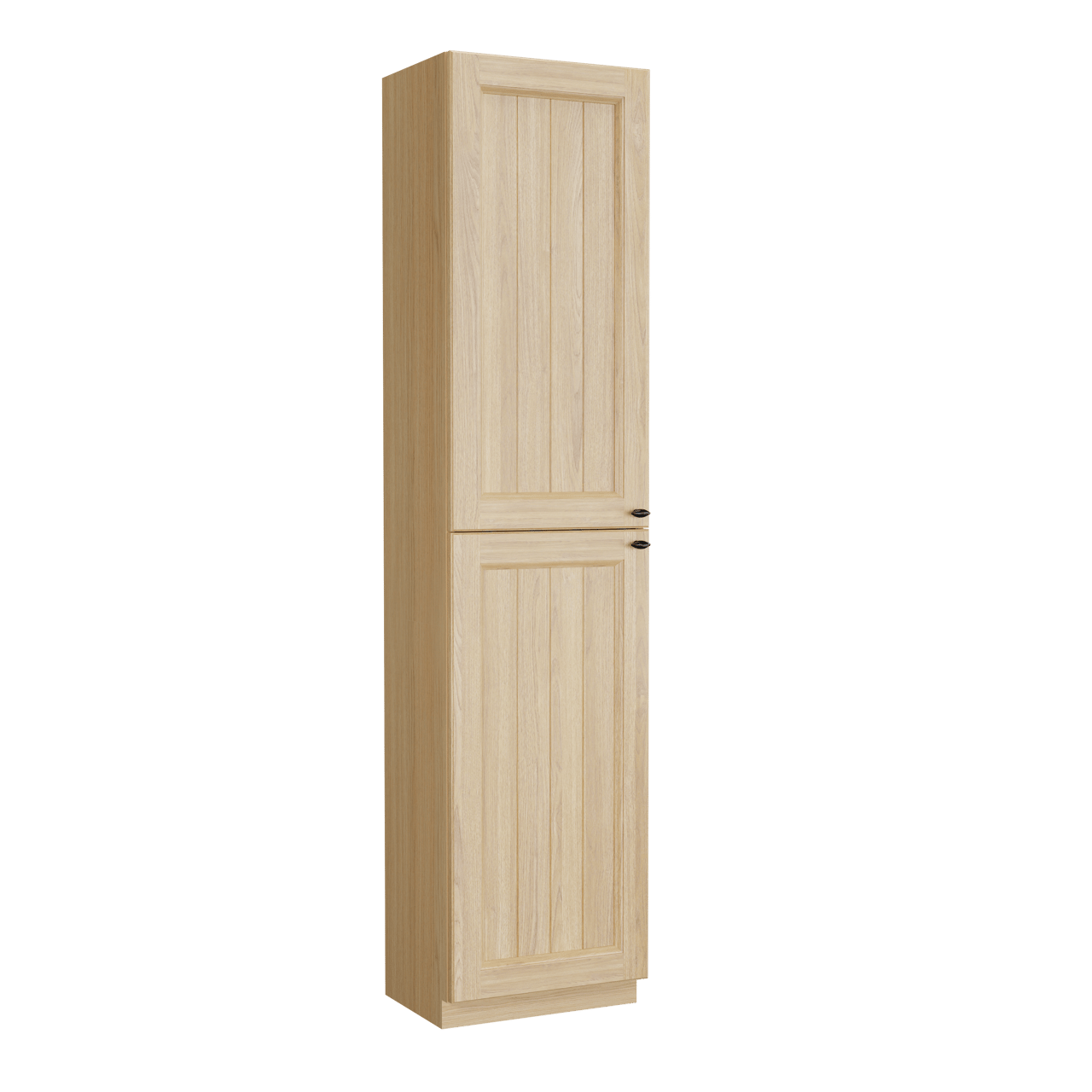 Balmani Lemon Badhochschrank: Stehend, Links, Naturbelassene Eiche Furnier, 45 x 35 x 195 cm