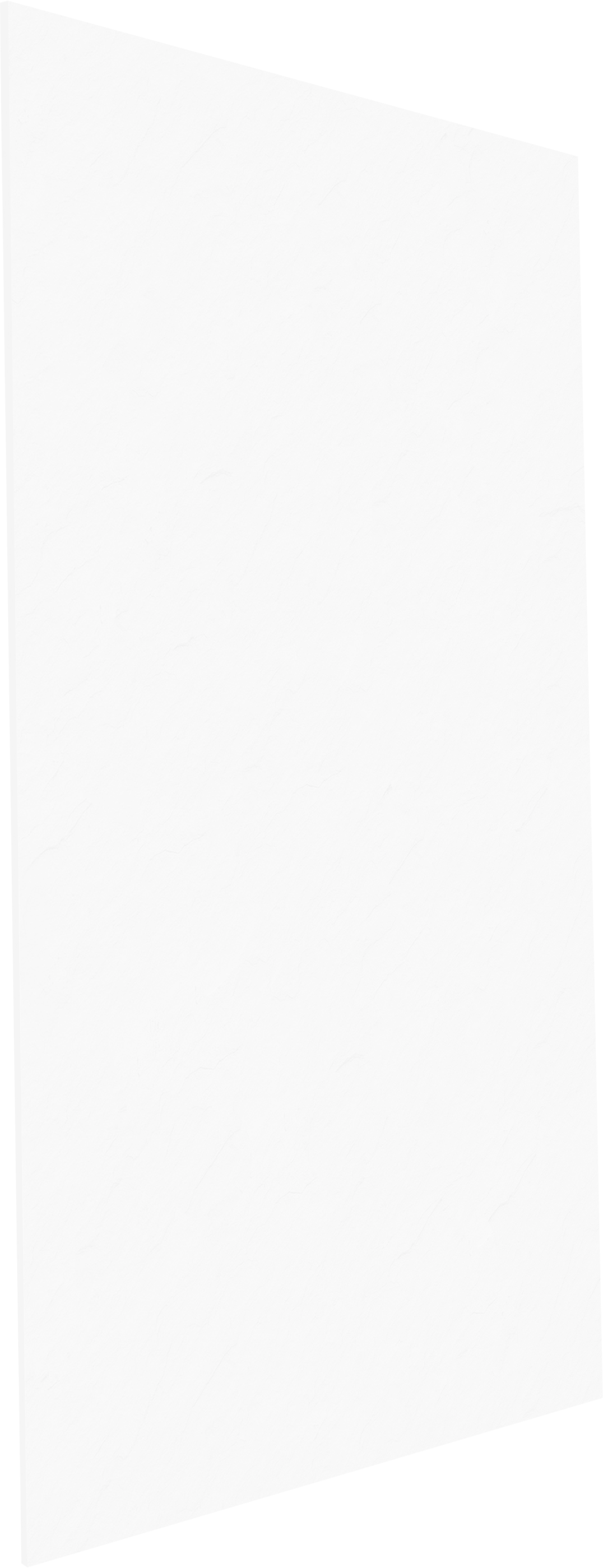 Balmani Piatto Duschrückwand: 140 x 260 cm, Solid Surface, Weiß matt