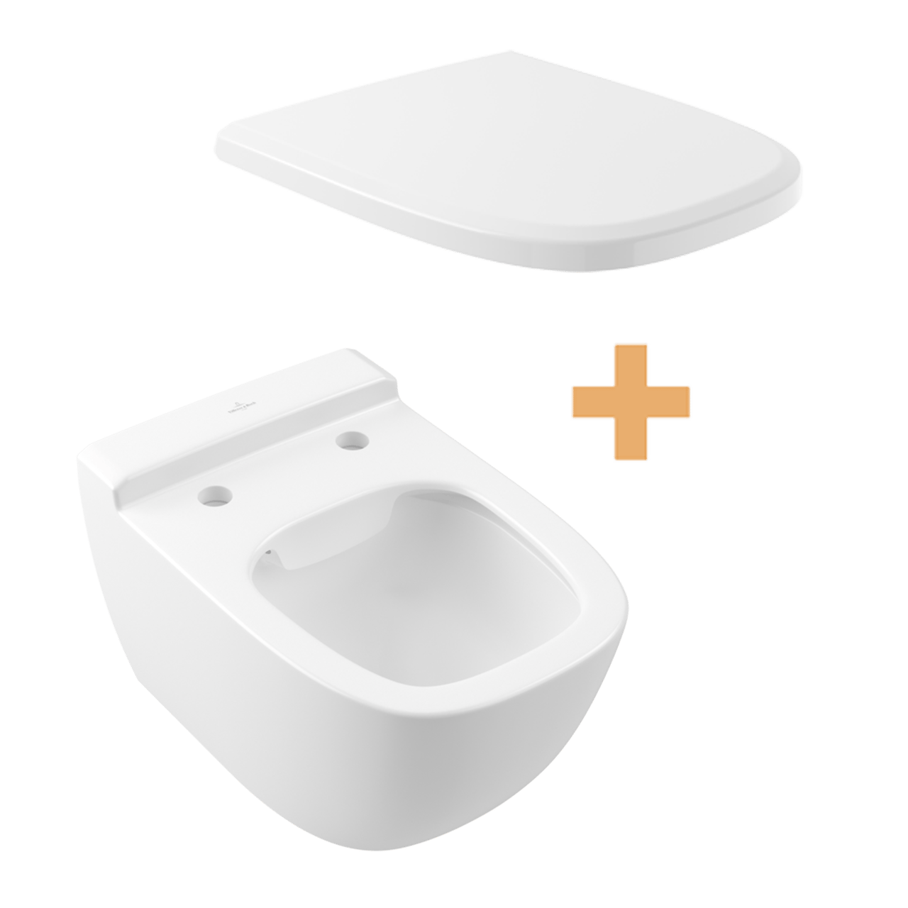 Villeroy & Boch Antheus hangend toilet mat wit met wc-bril