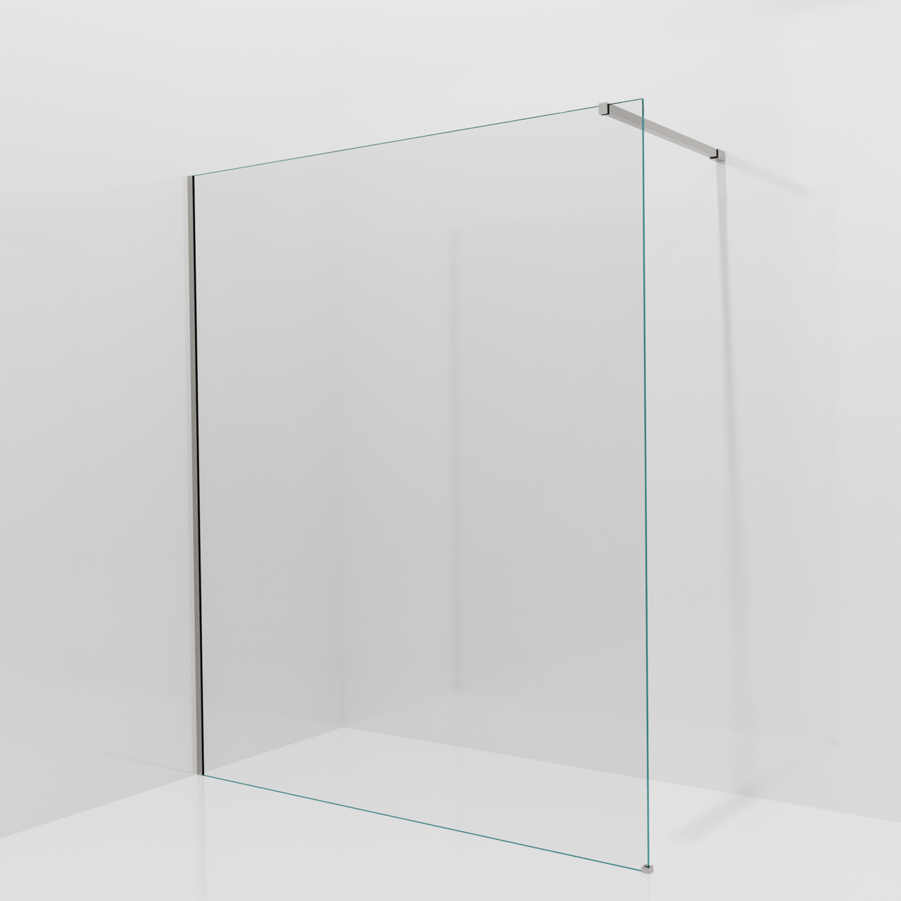 Balmani Modular Walk-In Dusche: 170 x 200 cm, Klarglas, inklusive Coating, Profil Brushed Inox