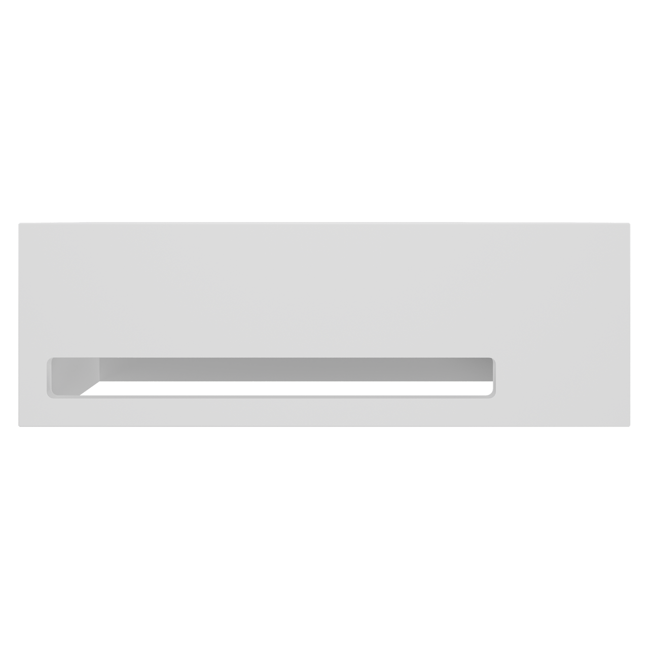 Balmani Mood High lave-mains 45 x 20 cm Solid Surface blanc mat avec porte-serviettes