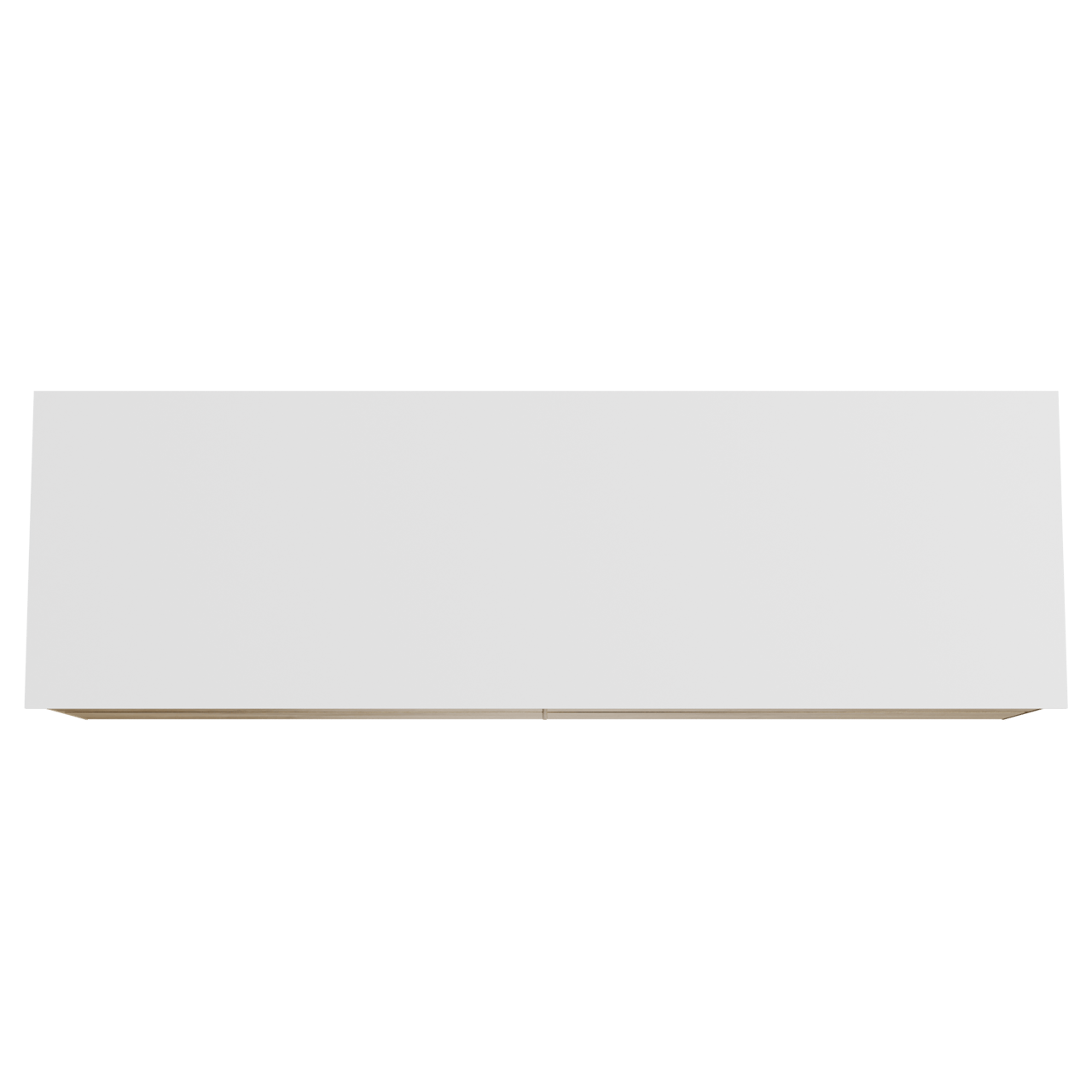 Balmani Mitra hängendes Möbelstück Set: 180 x 55 cm, Rohe Eiche, mit Stretto Einzel- oder Doppel Waschtischplatte, Solid Surface Weiß matt