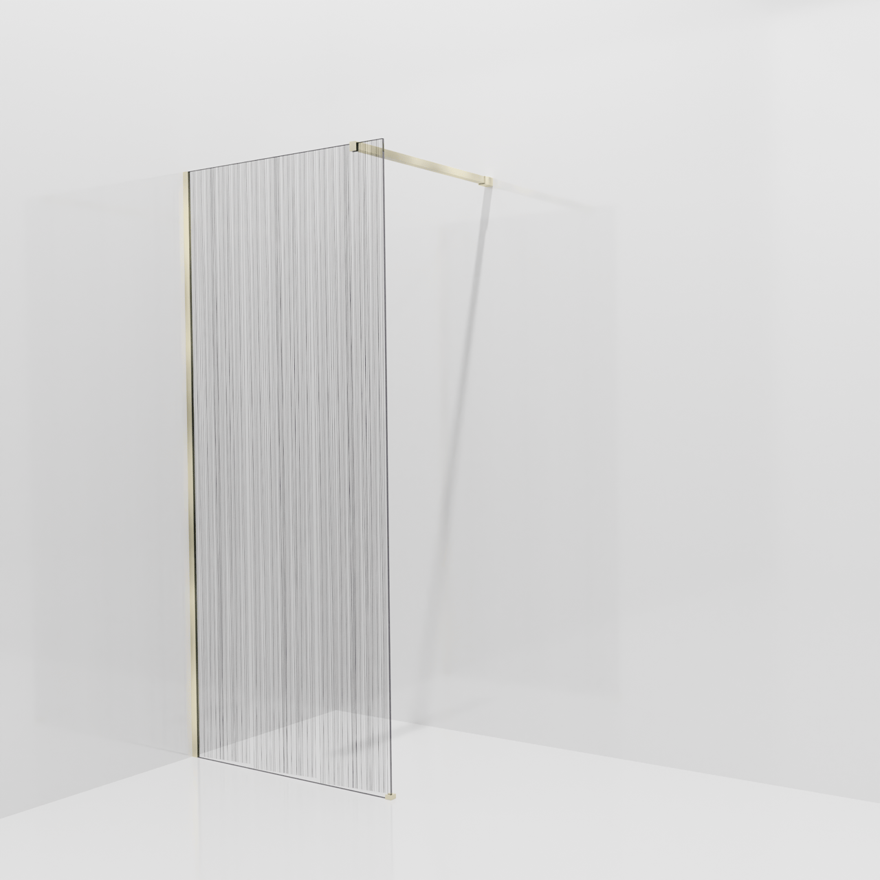 Balmani Modular Walk-In Dusche: 90 x 200 cm, Mikado, Profil Brushed Champagne Gold