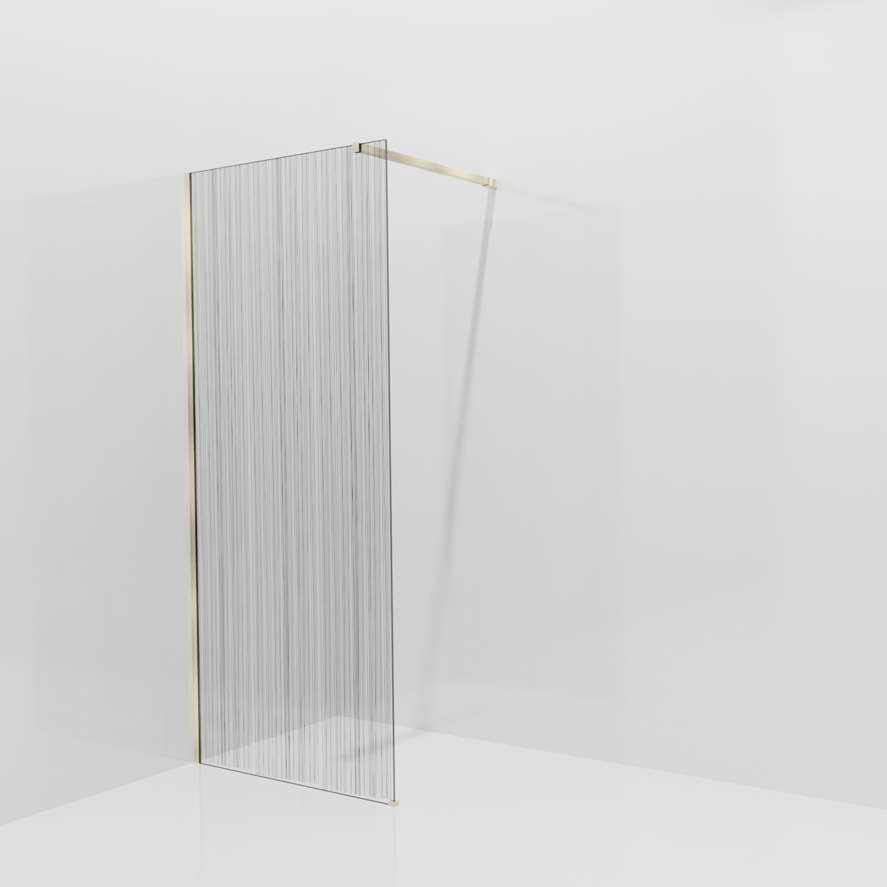 Balmani Modular douche à l'italienne: 90 x 200 cm, Mikado, Profil Brushed Champagne Gold