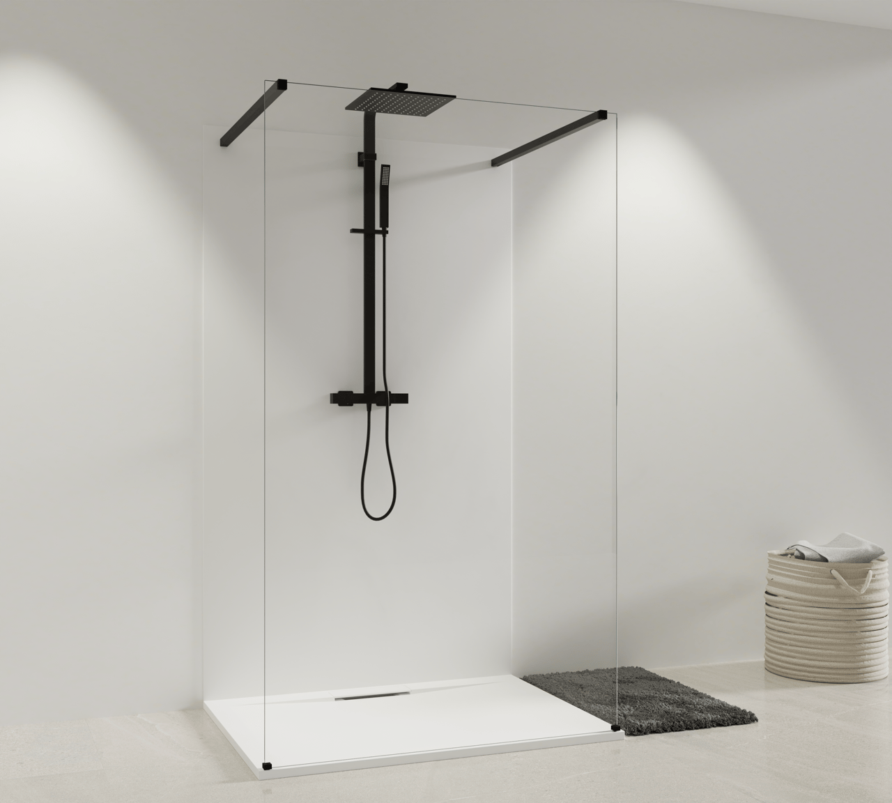 Balmani Dolce douchebak 120 x 90 cm Solid Surface mat wit