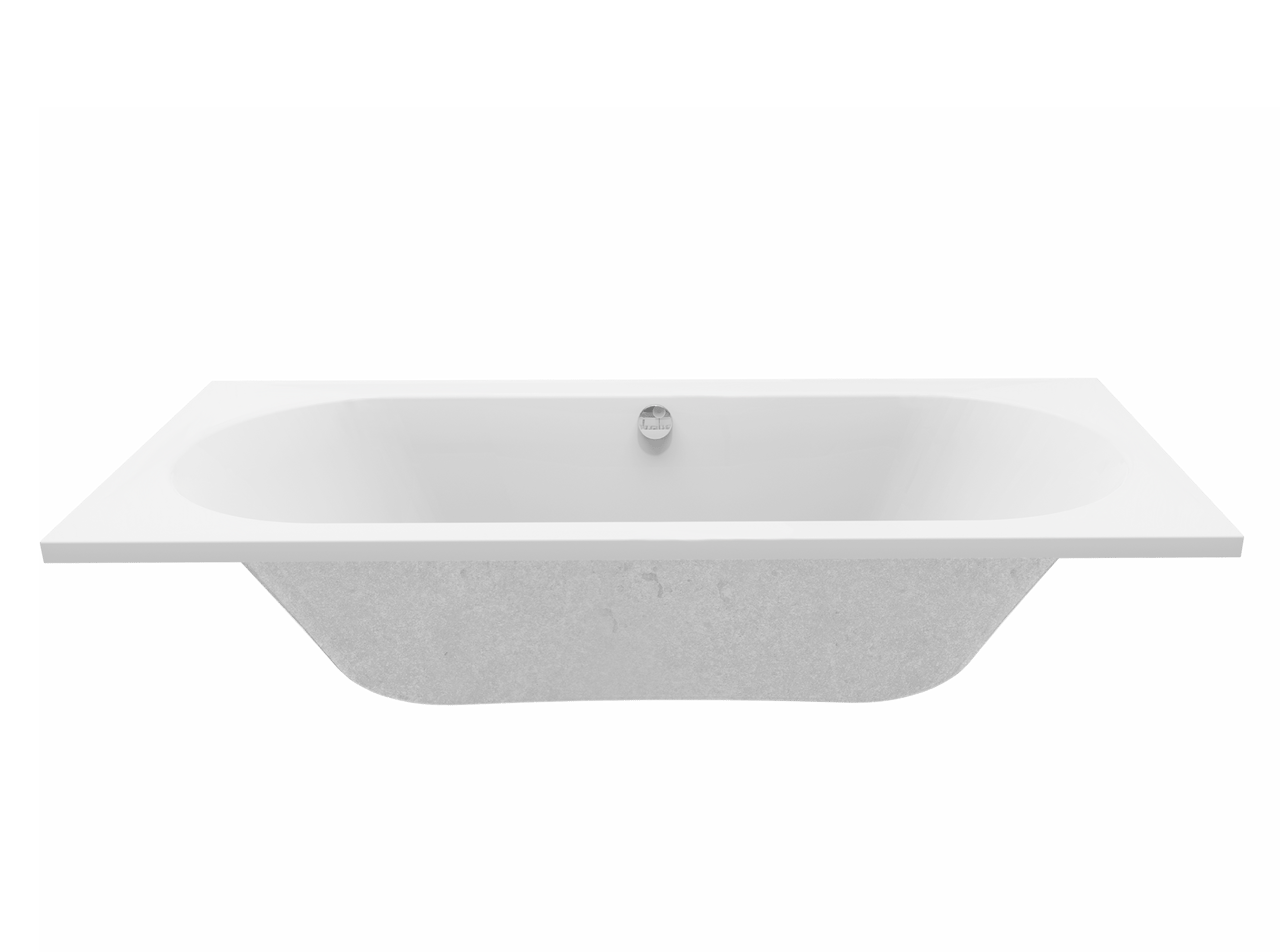Luca Varess Rosala baignoire encastrable duo 190 x 90 cm acrylique blanc mat