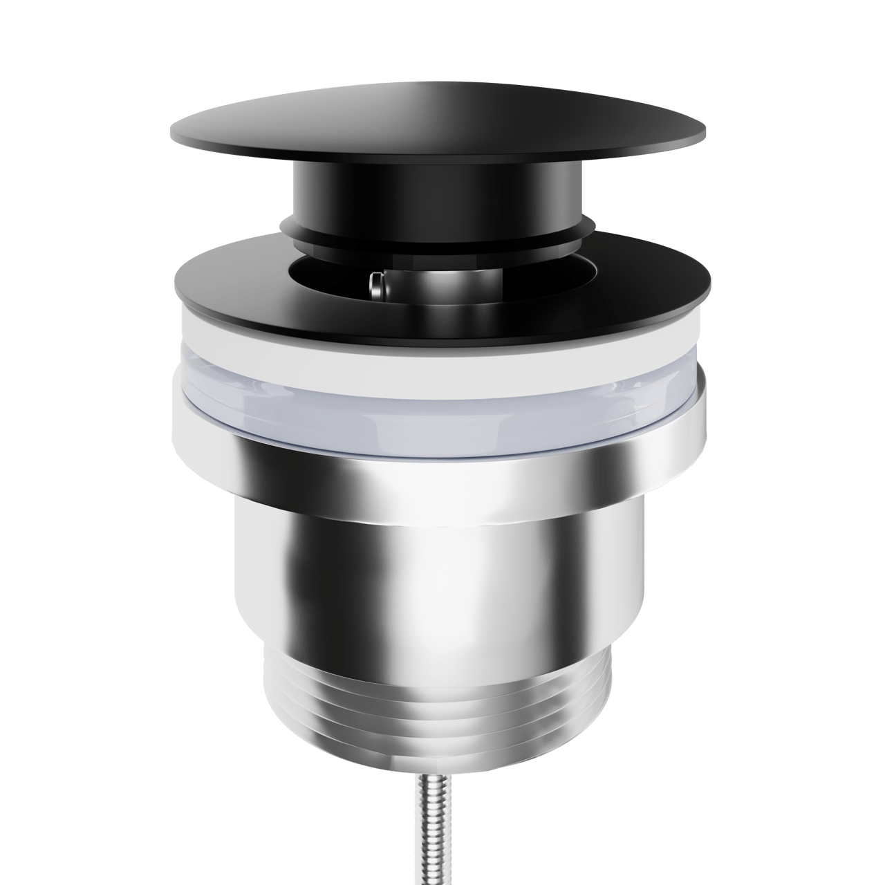Santeg Unistop MX bonde pour évier fermable noir