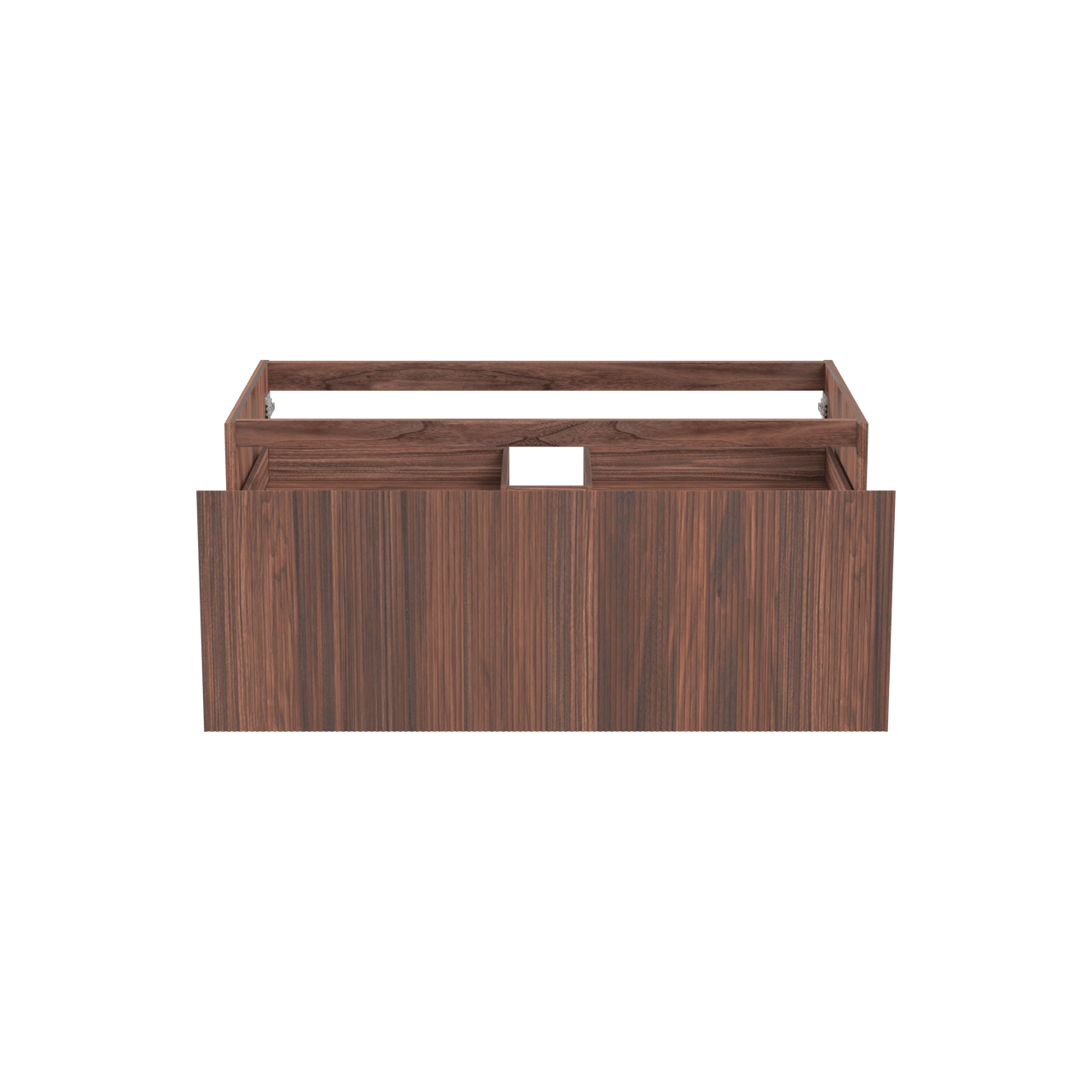 Balmani Fila zwevende wastafelonderkast 120 x 55 cm fineer notelaar 2 lades