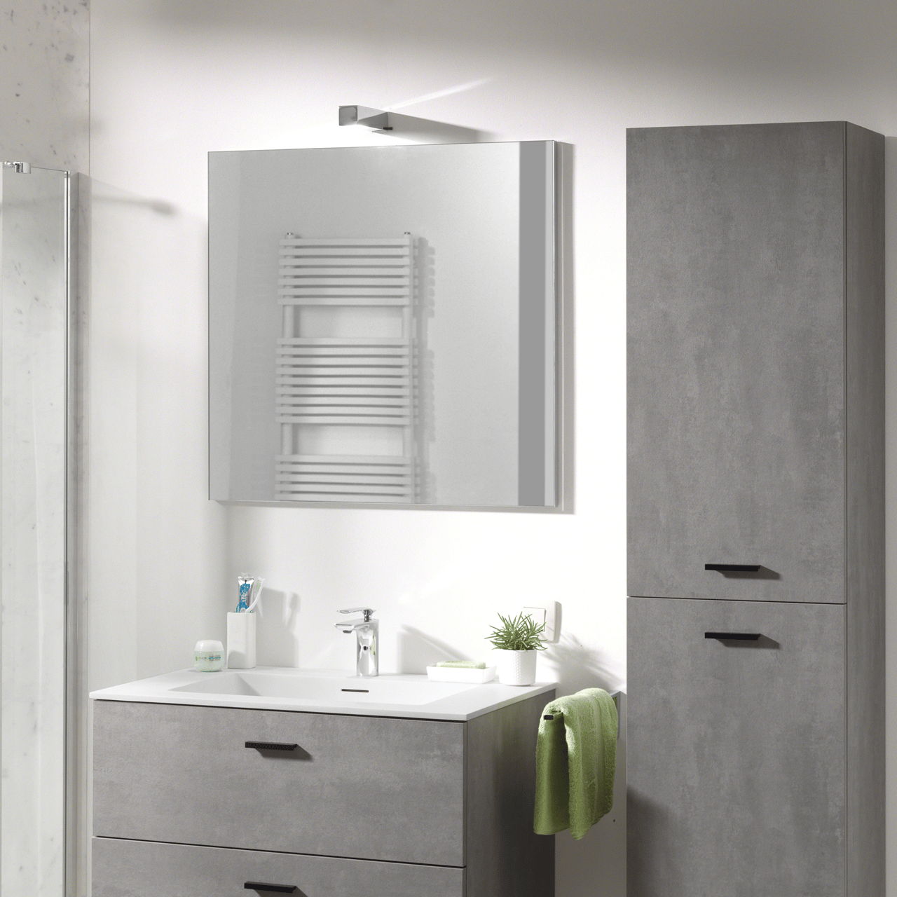 Storke Mamba rechteckiger Badezimmerspiegel 75 x 72 cm