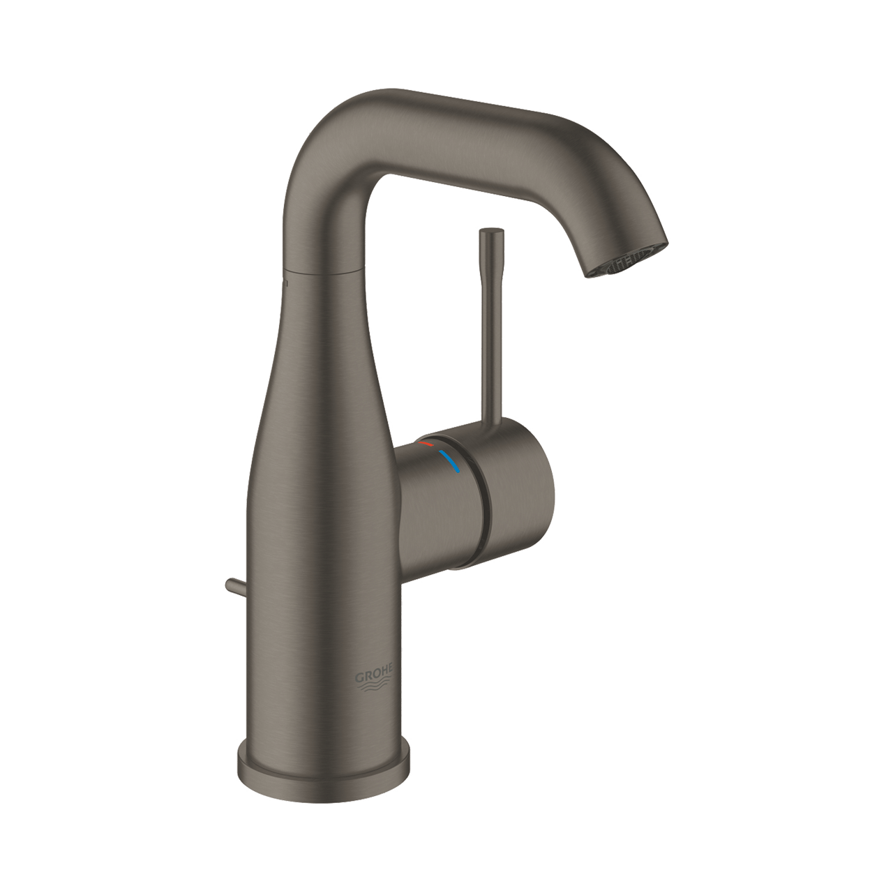 Grohe Essence M-size wastafelkraan Brushed Hard Graphite