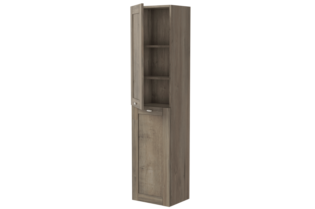 Linie Classo colonne salle de bains suspendue chêne gris 40 x 30 x 170 cm