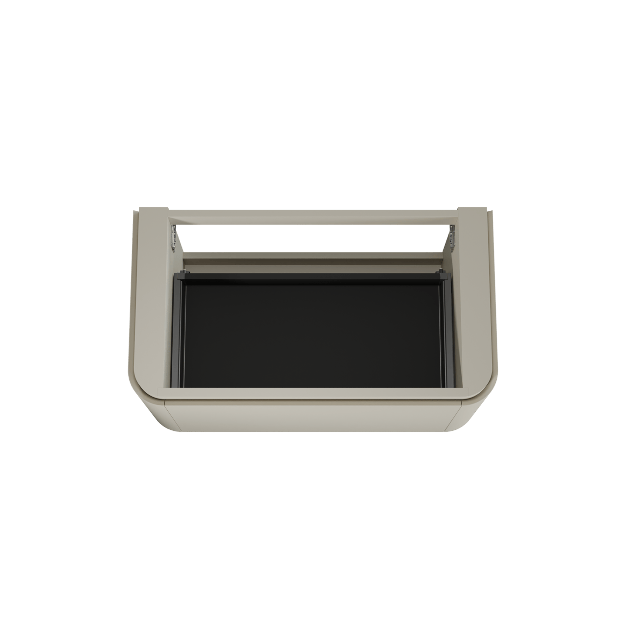 Balmani Moon hängender Waschbeckenunterschrank: 100 x 55 cm, Seidengrau, 2 Schubladen