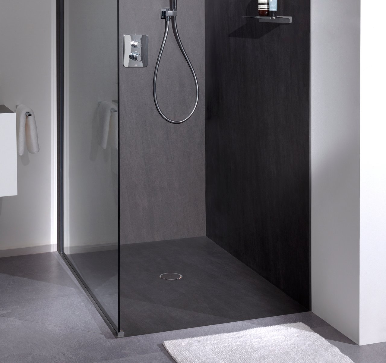Balmani Studio receveur de douche 140 x 90 cm céramique Basalt Black