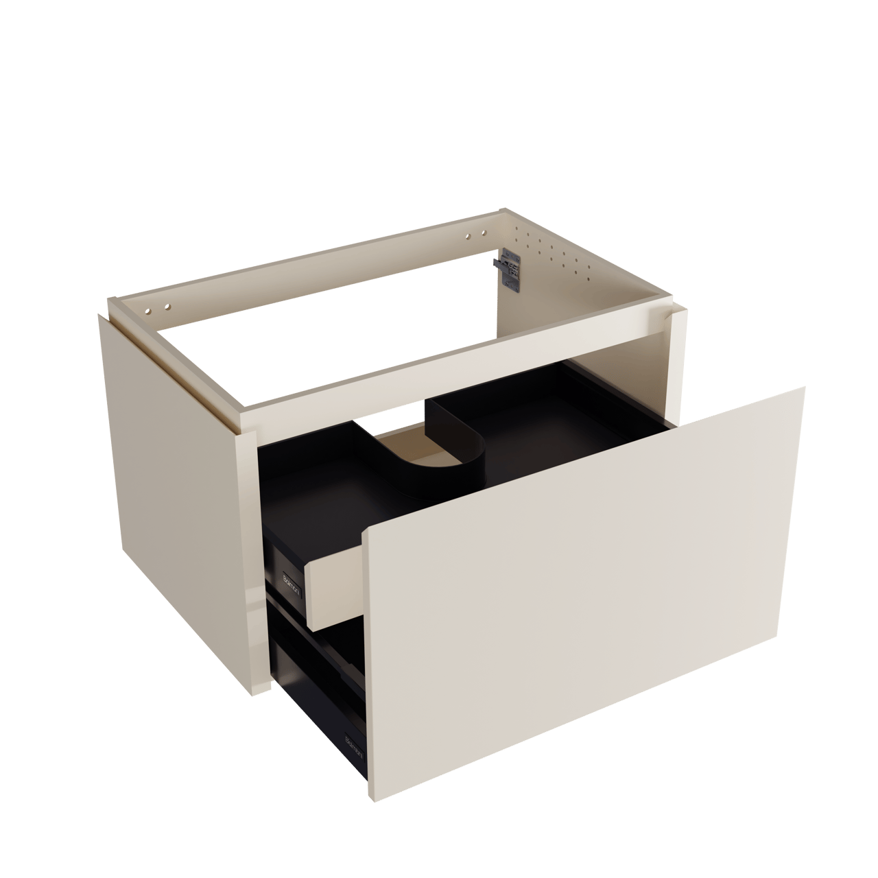 Balmani Eclips zwevende wastafelonderkast 90 x 55 cm Sandbeige 2 lades