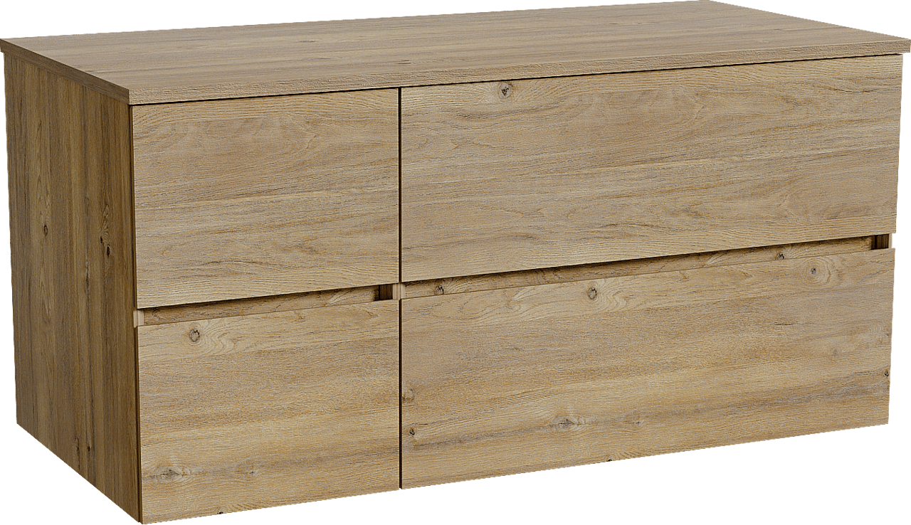 Storke Edge Badmöbel Set mit Panton Waschtischplatte für Aufsatzwaschbecken