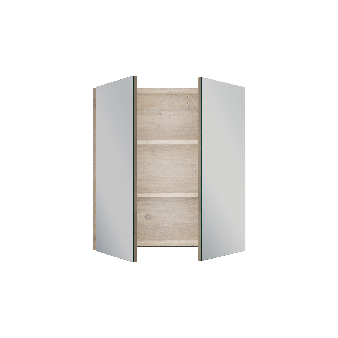 Linie Montro armoire de toilette 70 x 75 cm chêne naturel