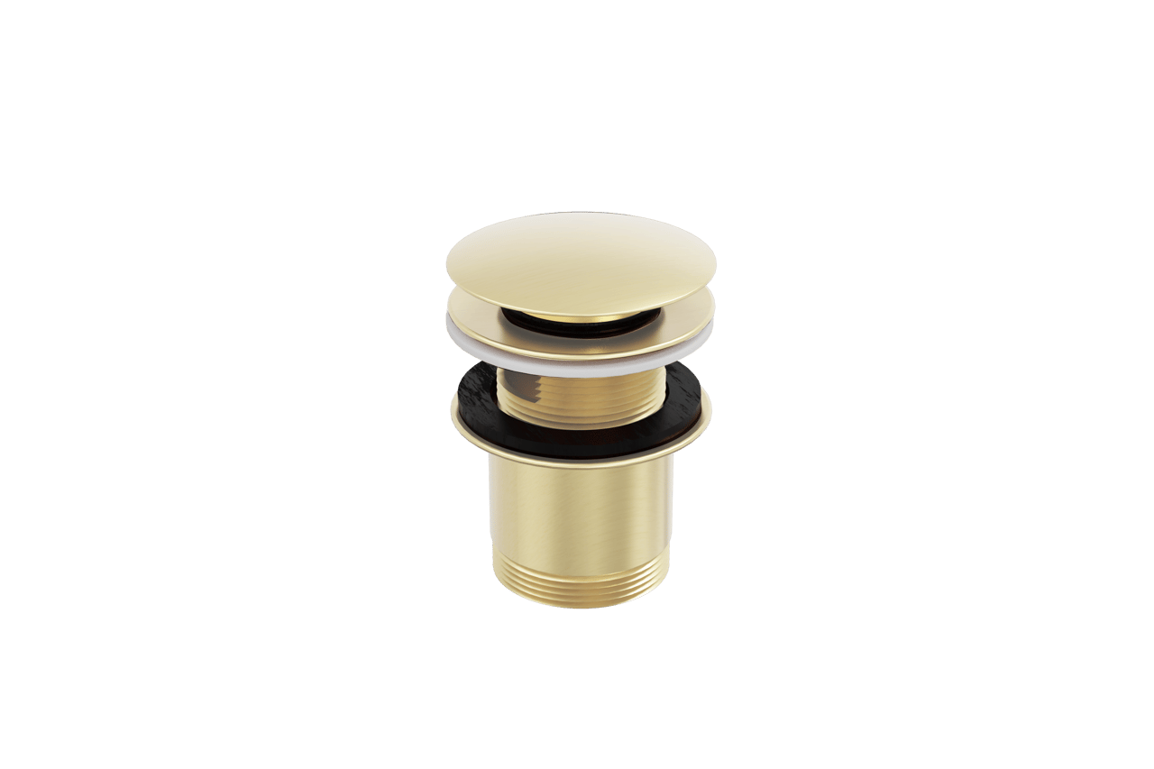 Santeg Unibath afvoerplug bad afsluitbaar Brushed Champagne Gold