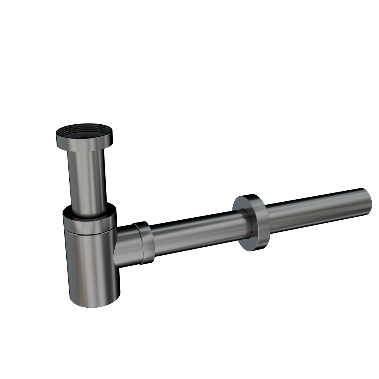 Santeg Styledrain MINI-X Ablauf für Handwaschbecken, Gunmetal gebürstet, 32 mm