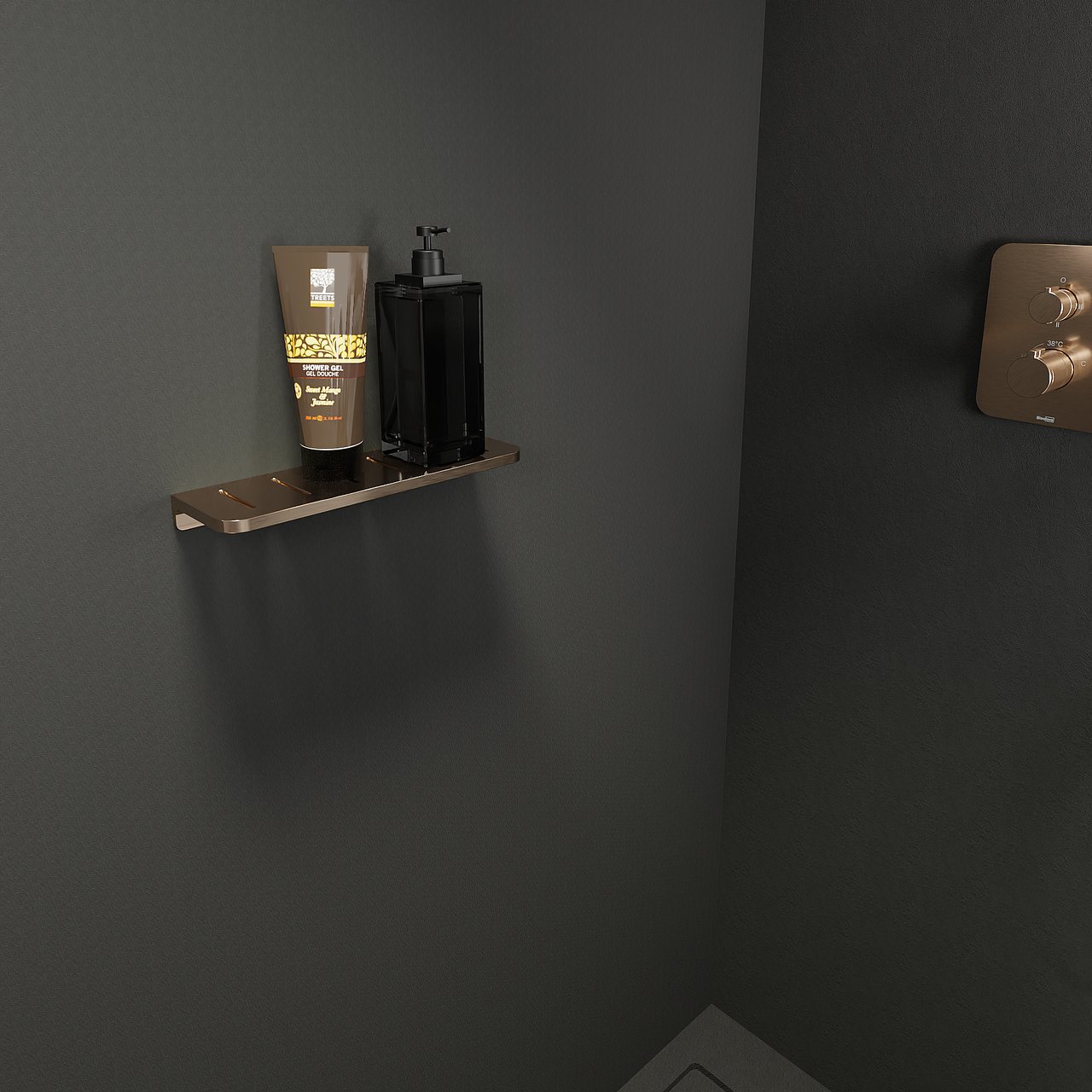 Blaufoss Leaf Brushed Rosegold 30cm