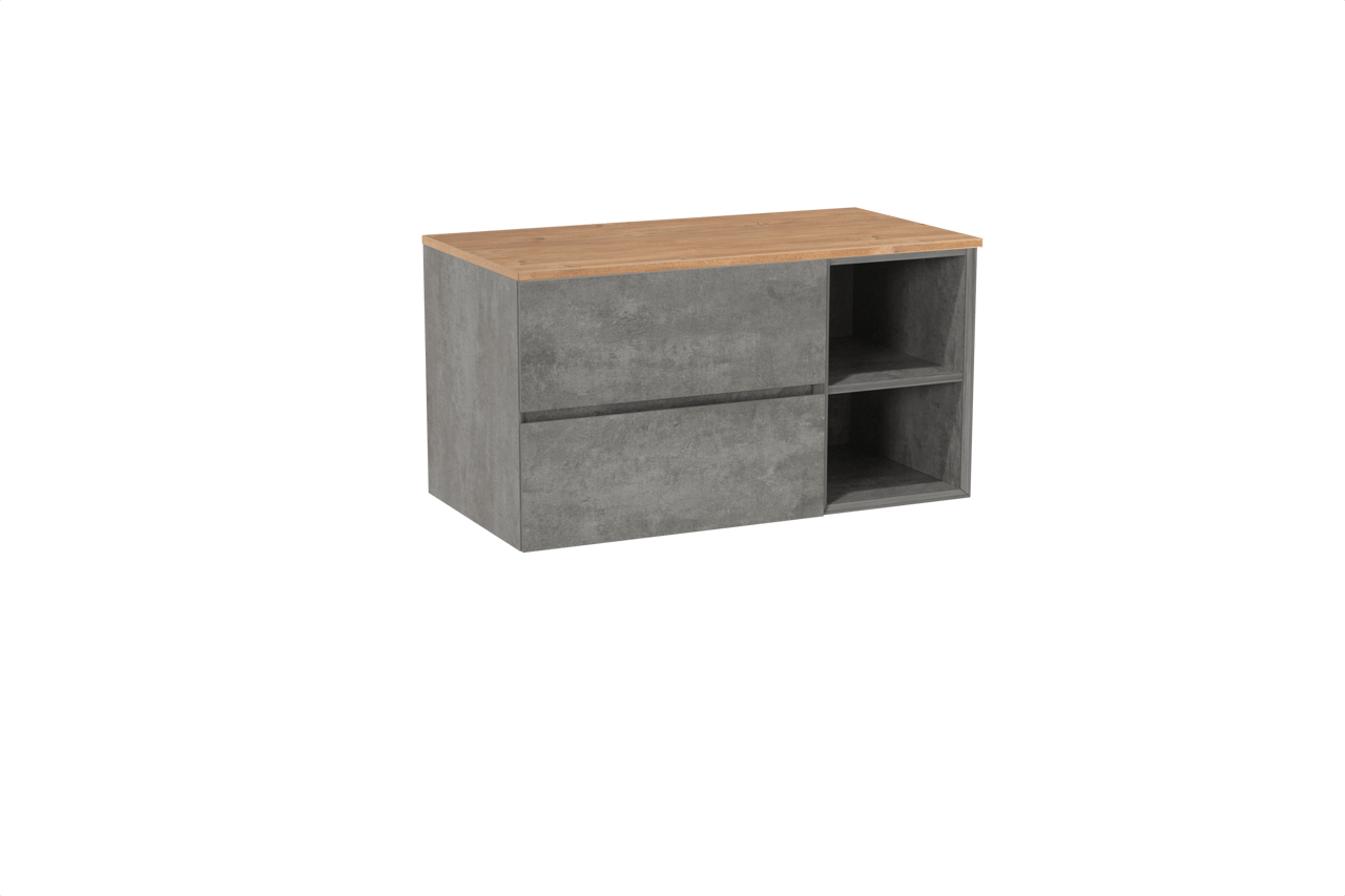 Storke Edge meuble salle de bains avec tablette pour vasques Panton