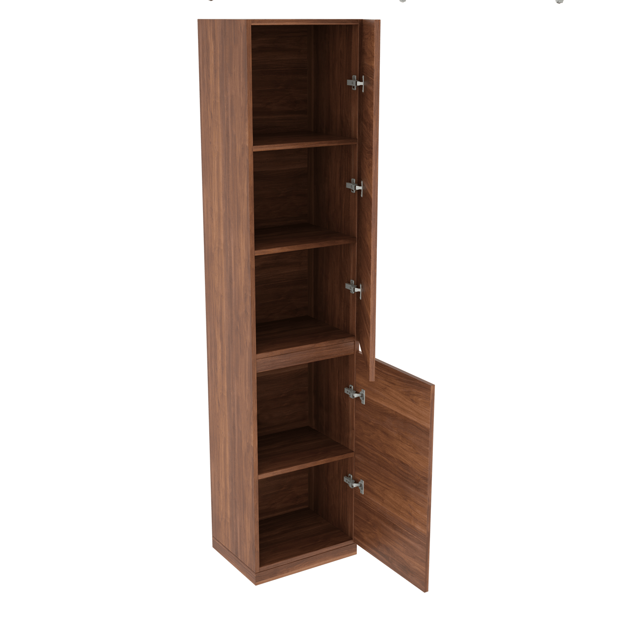 Balmani Lucida stehender Hochschrank rechts, Nussbaum, 45 x 35 x 195 cm