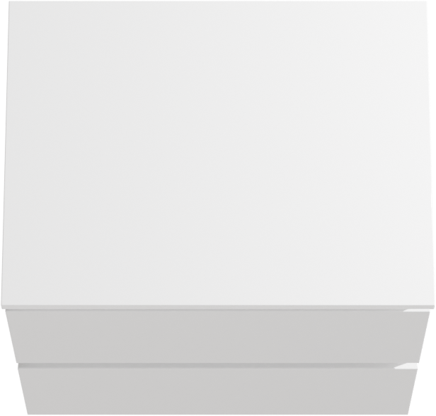 Linie Lado zwevend badkamermeubel 60 x 46 cm glanzend wit met Lado enkel tablet in composietmarmer glanzend wit