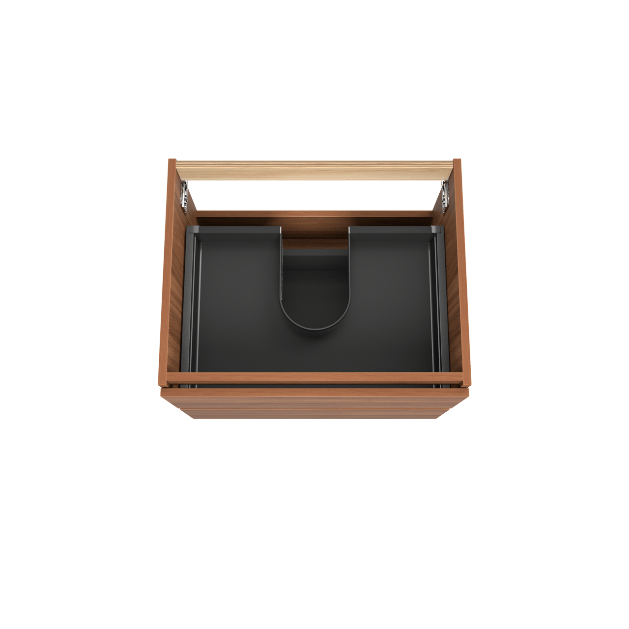 Balmani Lucida zwevende wastafelonderkast 67,5 x 55 cm notelaar 2 lades