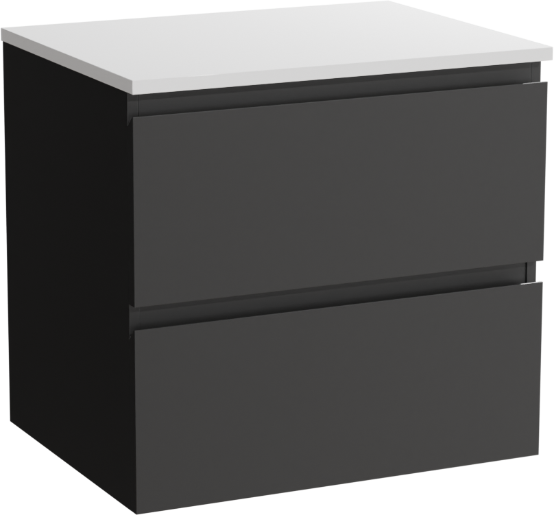 Linie Lado Badmöbel mit Lado Waschtischplatte für Aufsatzwaschbecken