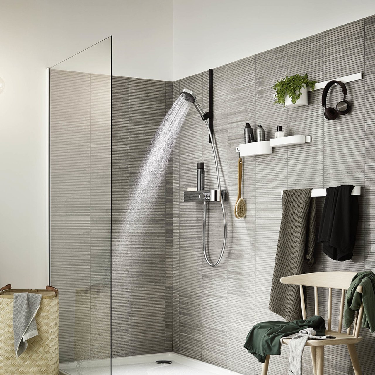 Hansgrohe ShowerTablet Select Thermostat-Duscharmatur: Chrom glänzend