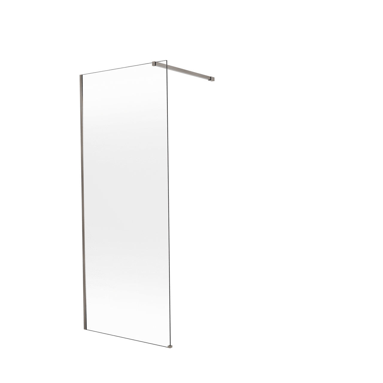 Balmani Modular douche à l'italienne: 90 x 200 cm, Permafrost, avec coating, Profil Brushed GunMetal