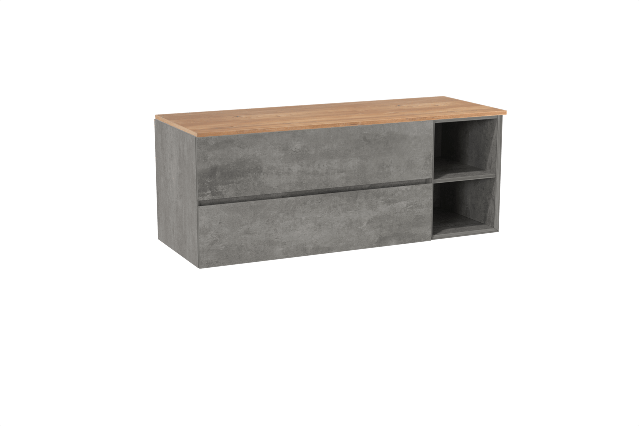 Storke Edge meuble salle de bains avec tablette pour vasques Panton