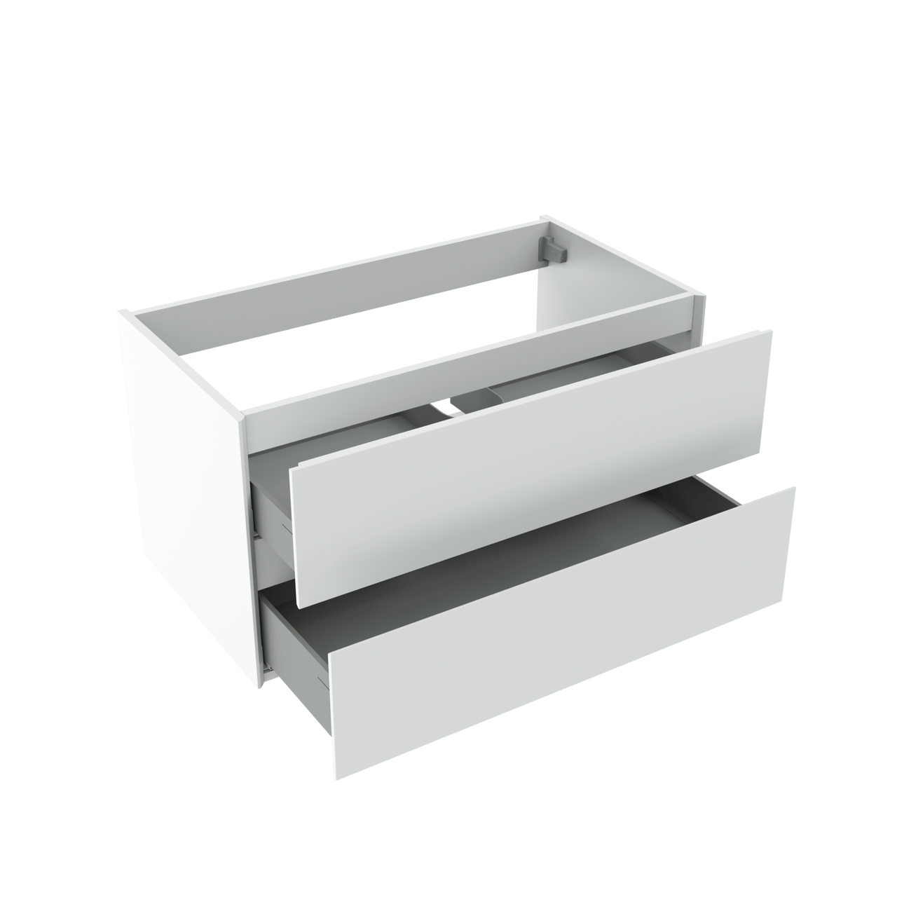 Storke Edge zwevende wastafelonderkast 95 x 52 cm mat wit 2 lades