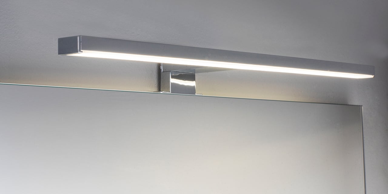 Balmani Cubico LED luminaire 50 cm chrome, 4100K