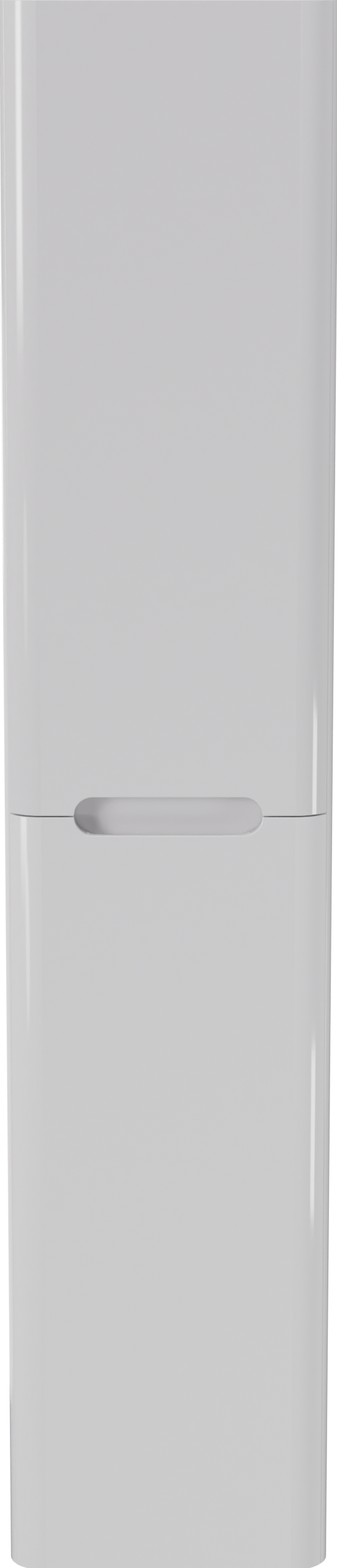 Linie Curvo hängender Hochschrank Weiβ glänzend 35 x 30 x 170 cm