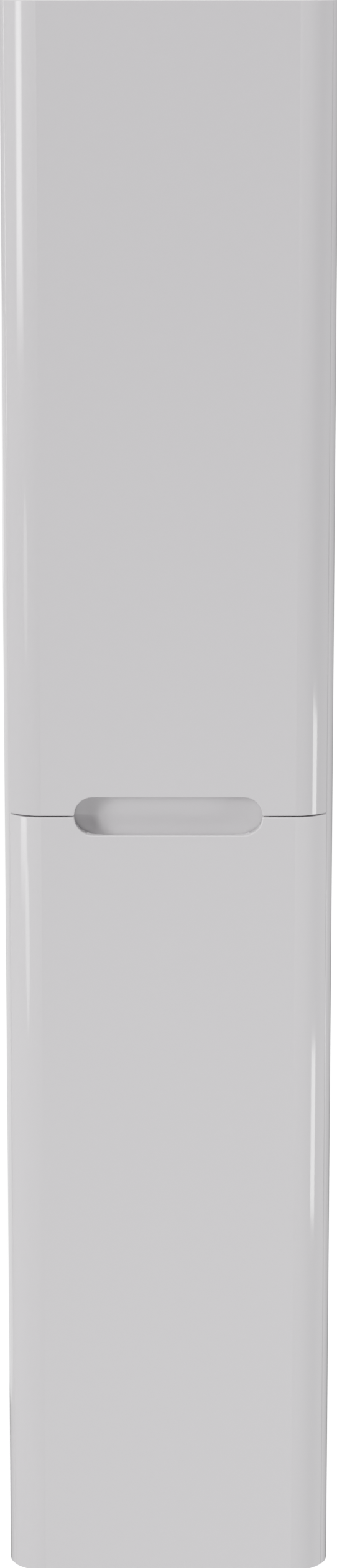 Linie Curvo colonne salle de bains suspendu Blanc Brillant 35 x 30 x 170 cm