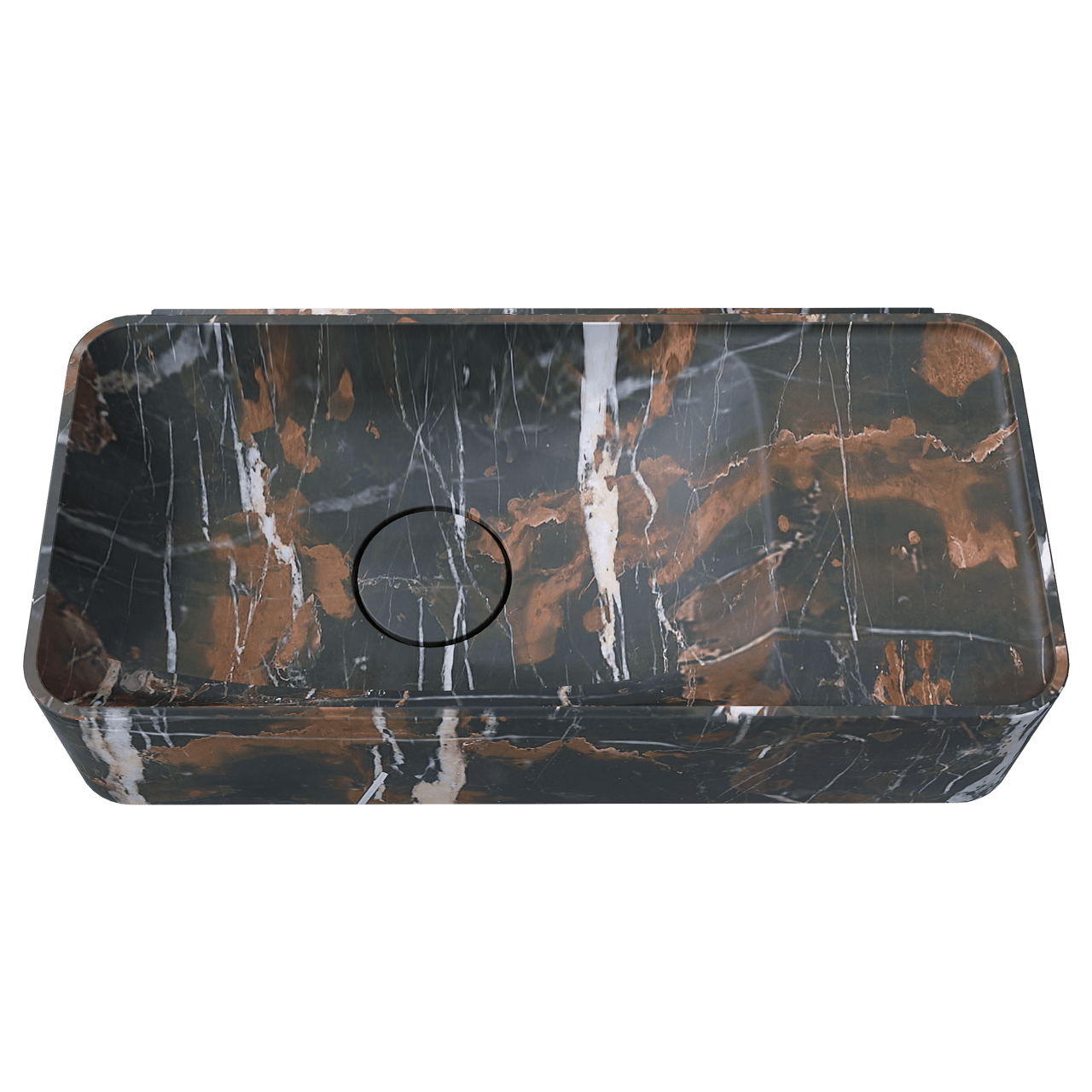 Balmani Fara handenwasser 45 x 22 cm Portoro Gold marmer