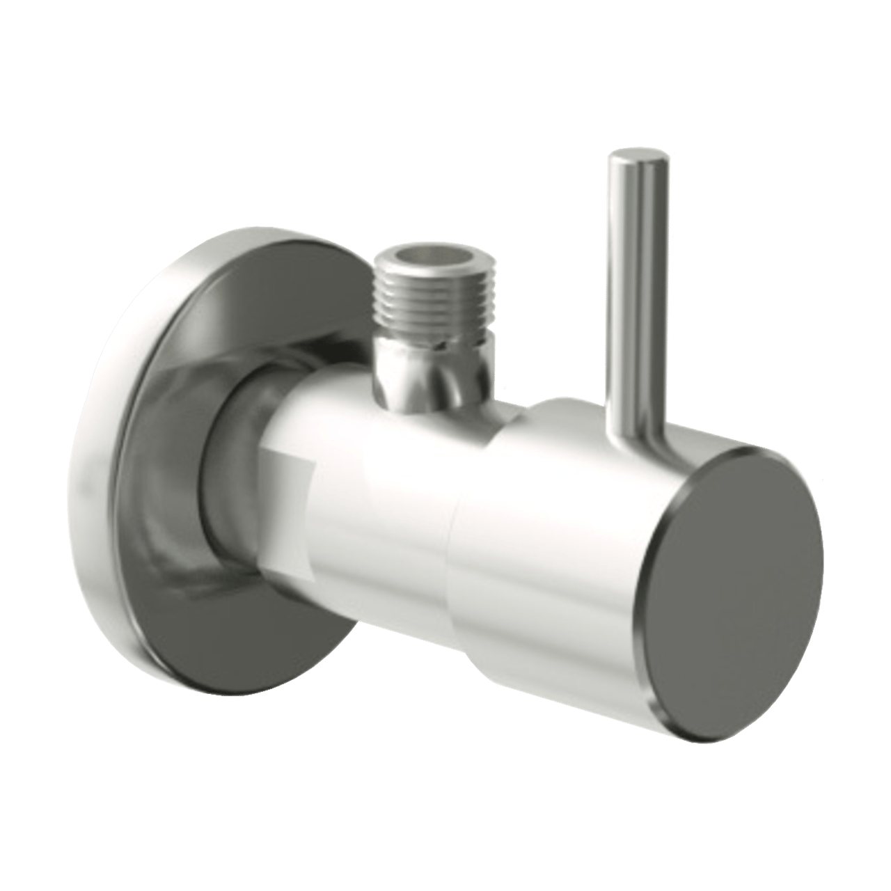 Santeg hoekstopkraan 1/2-3/8 Brushed Coolmetal