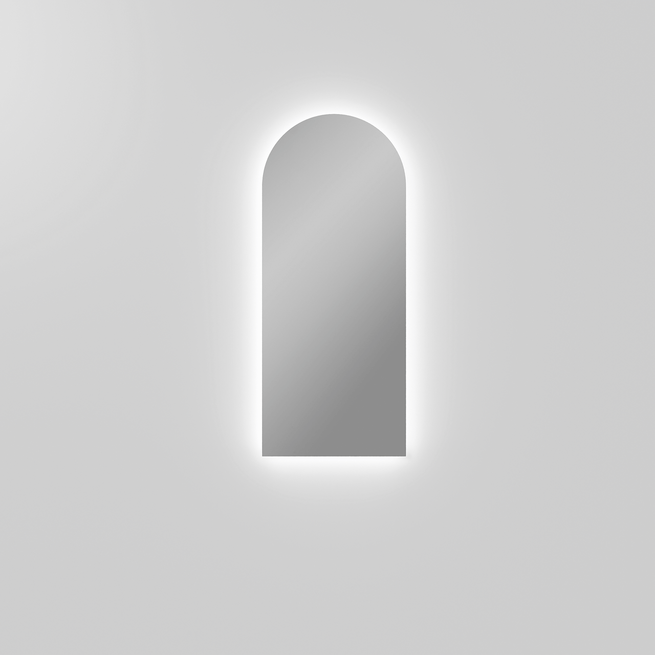 Balmani Giro Arco rondboog badkamerspiegel 42 x 100 cm met spiegelverlichting & anti-damp