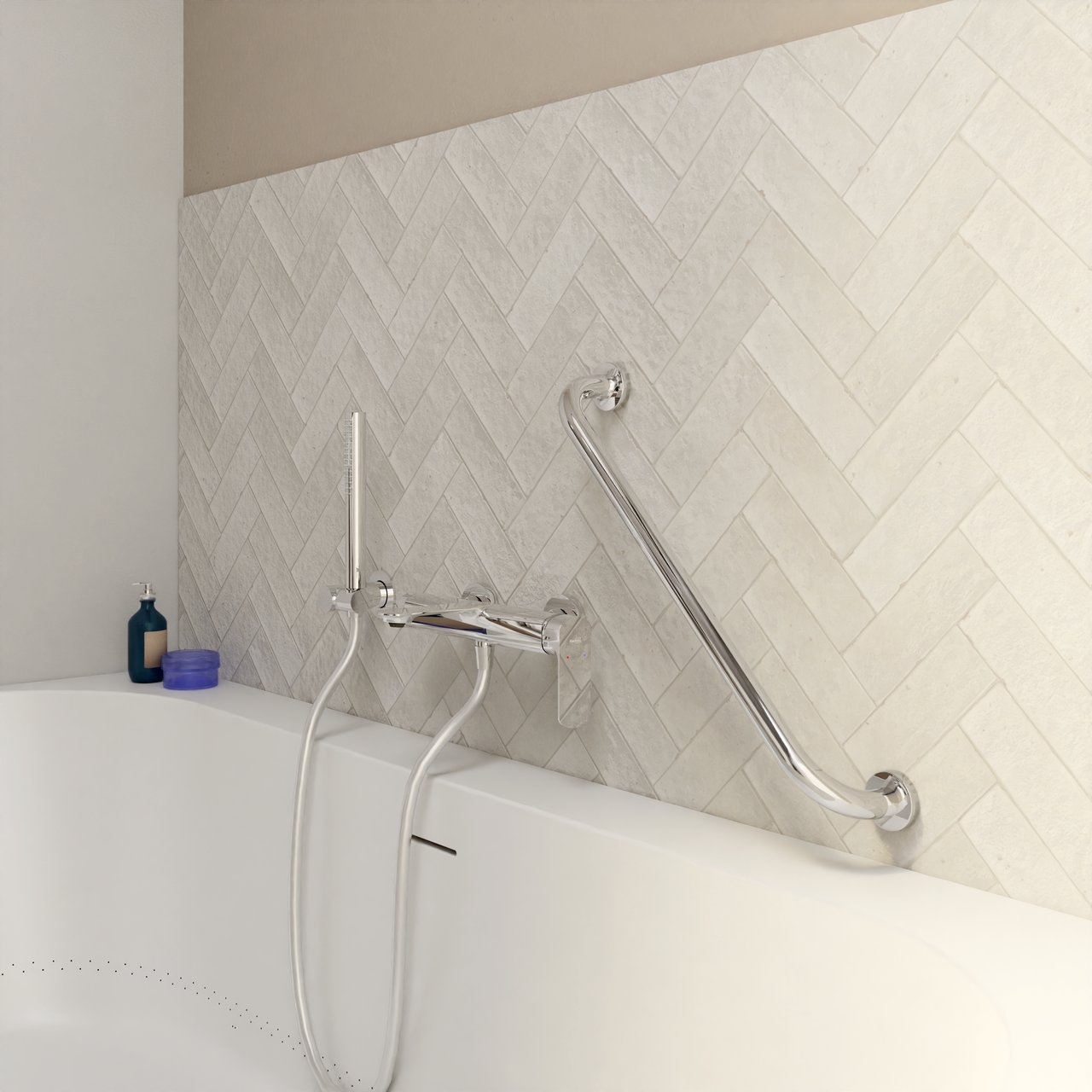 Blaufoss Easy poignée de bain 55 cm chrome