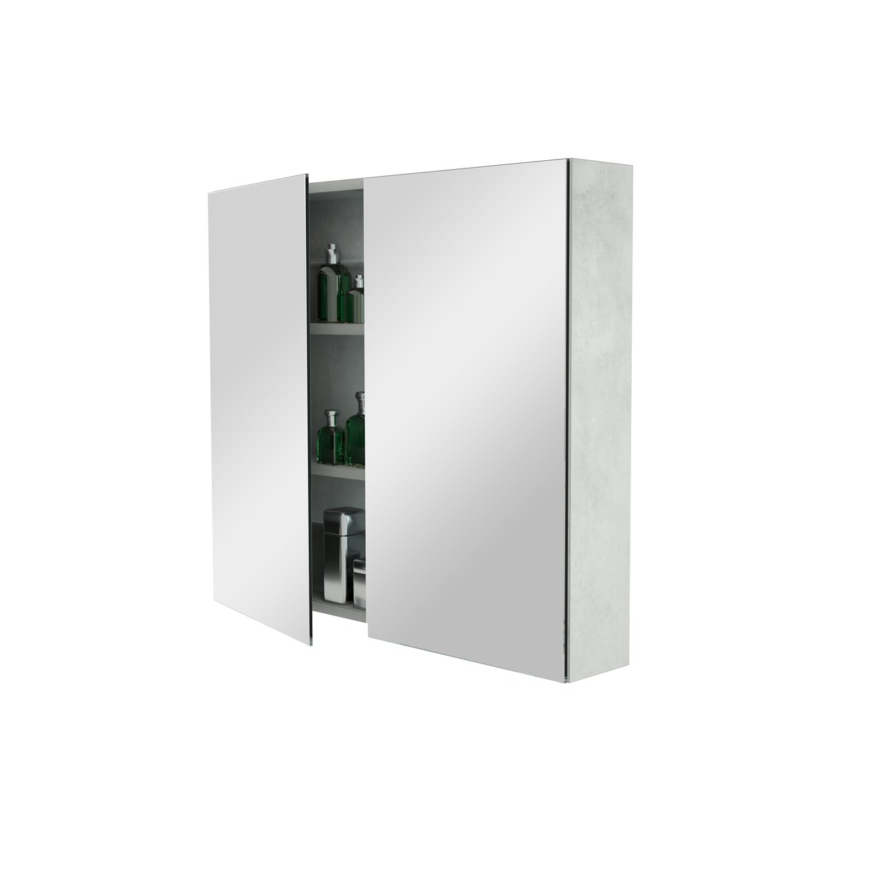 Storke Reflecta armoire de toilette 85 x 75 cm béton gris argent